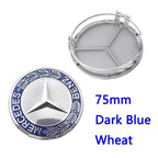 4pcs 56mm 60mm 75mm  68mm3Pin Car Wheel Center Cap Rim Hub Caps Emblem W202 W220 W213 W210 W164 E200 E260 E300 For Mercedes Benz