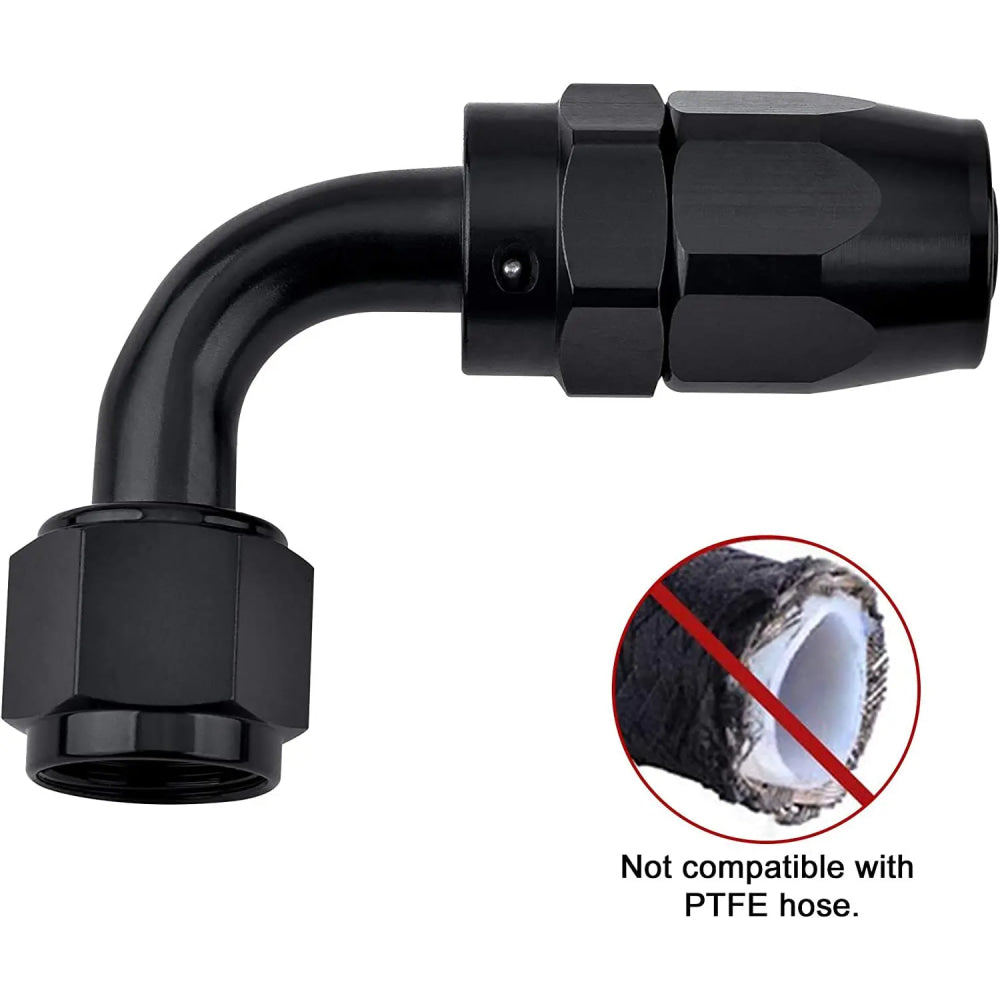 AN4/AN6/AN12 Swivel Hose End Fitting Adapter For Oil/Fuel/Gas Hose Line Oil Cool
