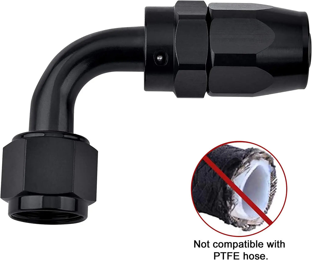 AN4/AN6/AN12 Swivel Hose End Fitting Adapter For Oil/Fuel/Gas Hose Line Oil Cool