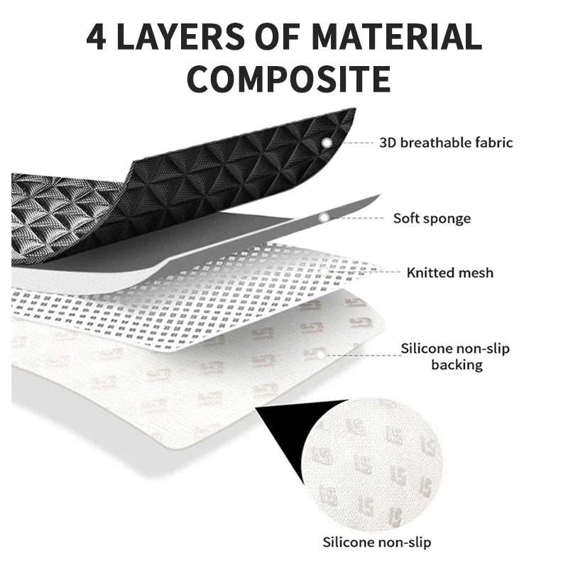 SEAMETAL 3D Car Seat Cover Breathable Auto Seat Cushion Convex Design for Heat Dissipation Sweatproof Universal Chair Protector