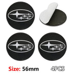 For Subaru STI XV Tribeca Forester Impreza Outback Legacy  56/60mm Car Wheel Center Badge Stickers Hub Cover Emblem Decal