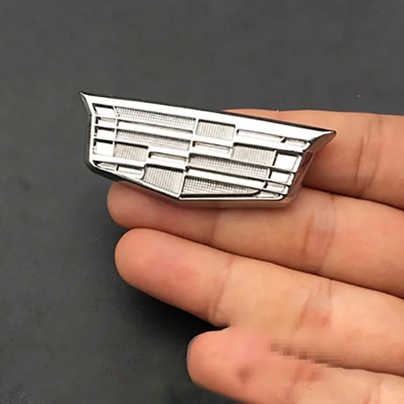 3D Metal Car Emblem Fender Side Rear Trunk Badge Sticker for Cadillac Escalade DTS SRX XT5 XTS ATS BLS CT4 CT5 CT6 CTS SLR SLS