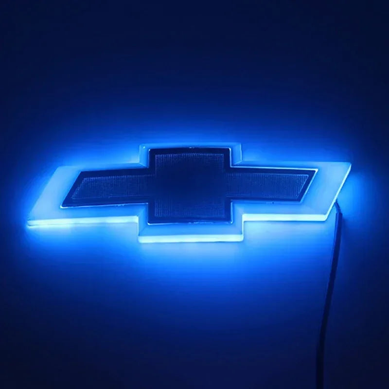 LED Light Car Tail Trunk Emblem 17 X 5.5cm for Chevrolet Malibu Cruze Orlando Sail Captiva Equinox Trax Lacetti Cavalier Sticker
