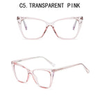Gafas anti-luz azul a la moda para mujer, gafas clásicas antideslumbrantes con protección ocular para juegos de ordenador, montura de luz, gafas de cristal lisas