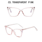 Gafas anti-luz azul a la moda para mujer, gafas clásicas antideslumbrantes con protección ocular para juegos de ordenador, montura de luz, gafas de cristal lisas