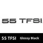 Car Rear Trunk Emblem Sticker For Audi A3 A4 A5 A6 A7 A8 Q3 Q5 Q7 Original Size Quarrto Sline Emblem ABS Black Refit Accessories
