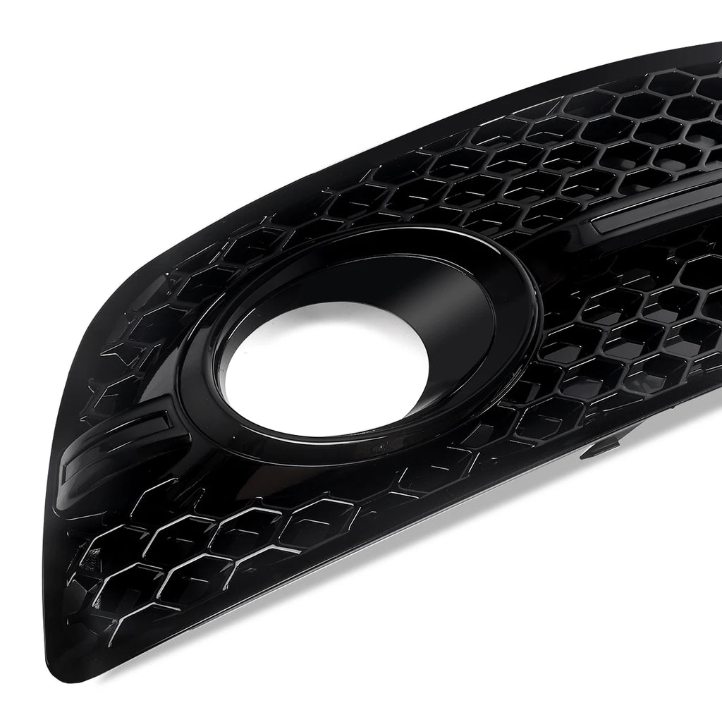 1Pair Black Honeycomb Fog Light Cover Grille for Audi Q5 8R 2009-2012 SQ5 Style