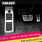 LULECI Car Pedals for Audi AT MT 2009-2024 A4 B8 B9 A6 C7 C8 Q5 High Quality Stainless Steel Accelerator Brake Pedal Cover Pads