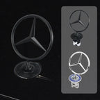 Car Bonnet Label Badge 3D Star Zinc Alloy Car Front Hood Emblem Mercedes Benz  W203 W204 W205 W206 W212 W213 W222 W223 E300