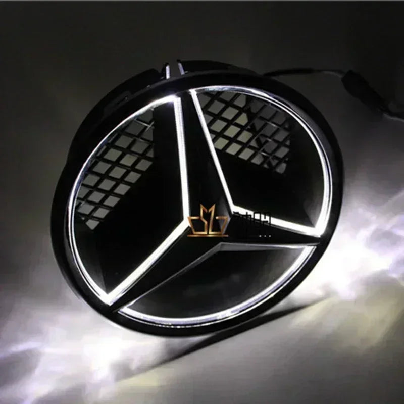 Car Front Emblem Grill Light Led Grille Badge for Mercedes Benz W166 W176 W204 W207 W212 W218 W245 W251 W463 Auto Accessories