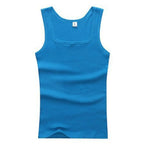 Hot Sale Men's Sleeveless Breathable Fitness Vest Basic Elastic Tank Top Men's Cotton Bodybuilding T-shirt Classic Color Clothes