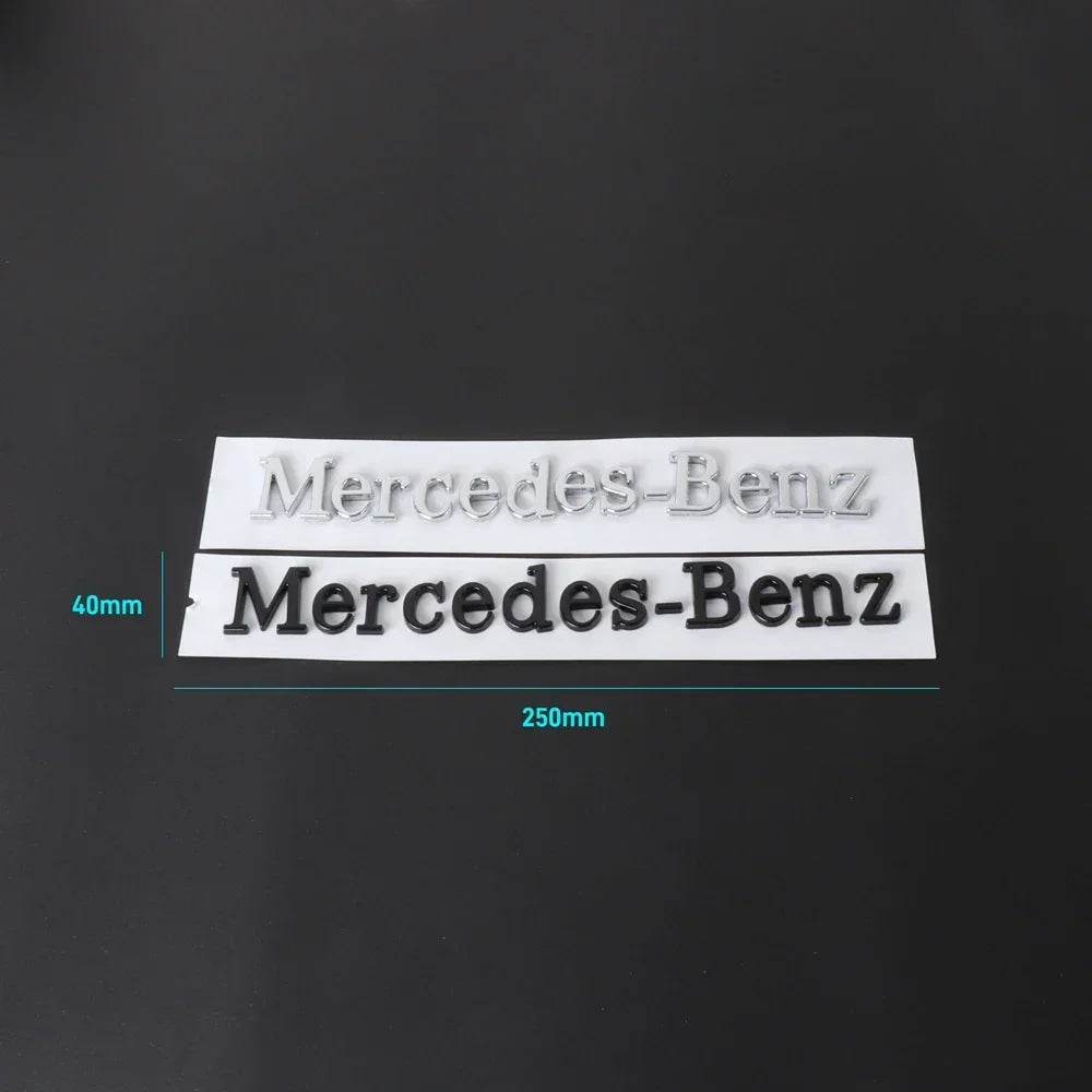 1pcs Car Badge Rear Trunk Body Sticker Emblem Decoration For Mercedes Benz AMG W108 W124 W126 W140 W205 W201