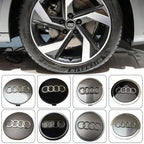 For Audi 60/61/68/69/77MM 4pcs Car Wheel Center Hup Cap Cover A4 A6L A7 A8 A3 A5 A6 S3 S4 Q3 Q5 Q5L Q7 Modification