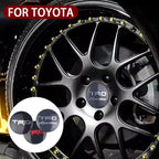 4Pcs 56MM Car Styling Aluminum Wheel Center Hub Caps Stickers For Toyota Rav4 Corolla Camry Aqua Yaris Cross Auris TRD GR Sport
