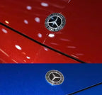 1pcs 3D ABS for AMG 57mm 2 pins Car Front Hood Emblem Bonnet Sticker Badge Decal Styling auto accessories