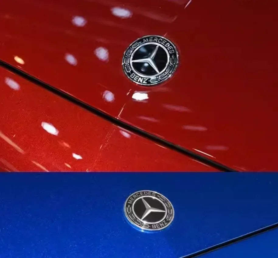1pcs 3D ABS for AMG 57mm 2 pins Car Front Hood Emblem Bonnet Sticker Badge Decal Styling auto accessories
