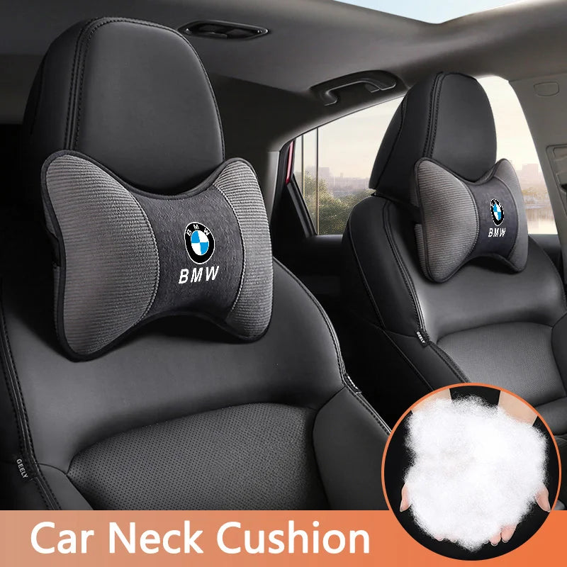 Car Seat Headrest Neck Support Pillow Soft Pad for BMW 2 5 6 7 Series F20 G20 G30 X1 X3 X4 X5 X6 F15 G05 Car Sticker Accessories