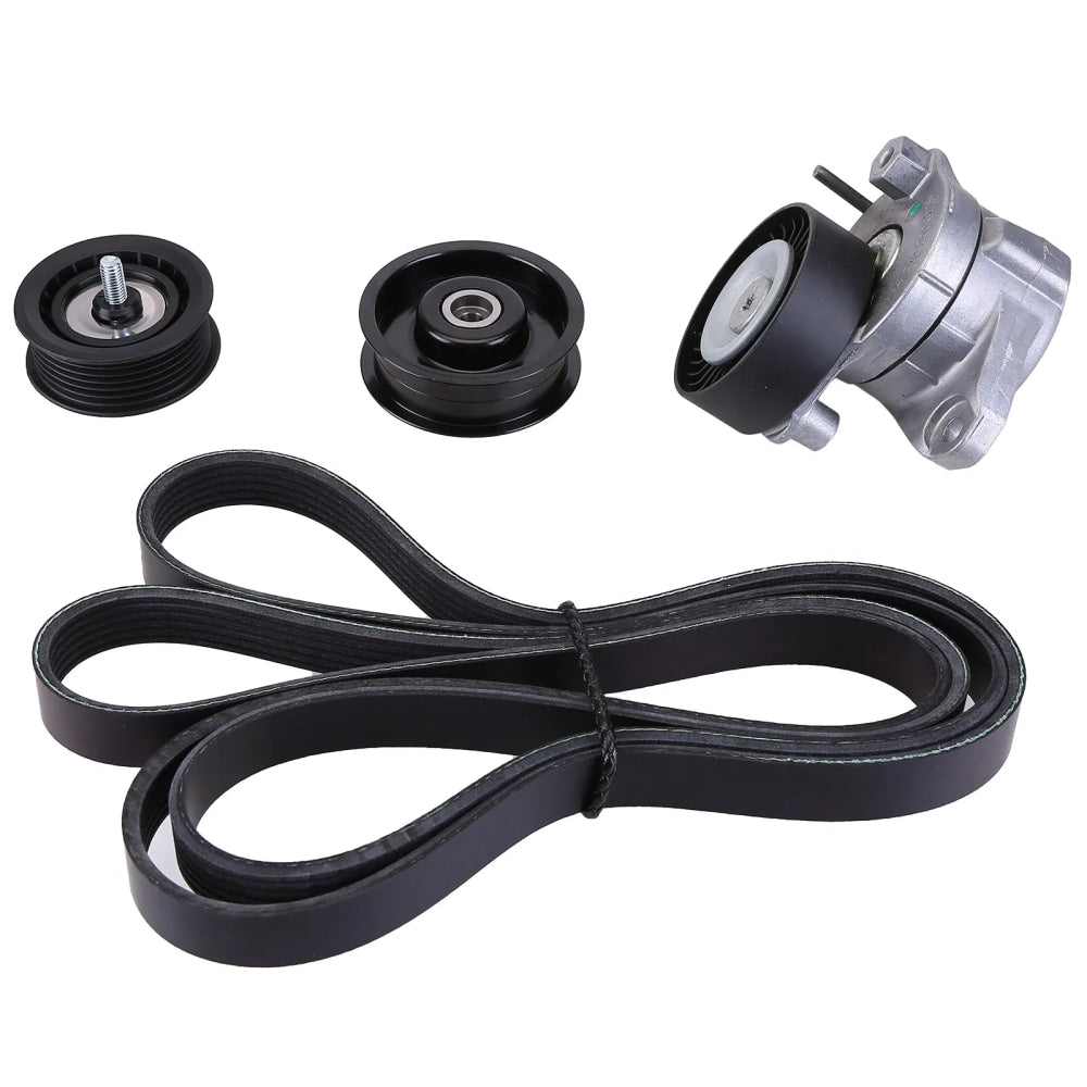2722021419 2722000270 2722021019 For Mercedes-Benz GLK350 Drive Belt Tensioner & Idler Pulley Serpentine Belt Kit