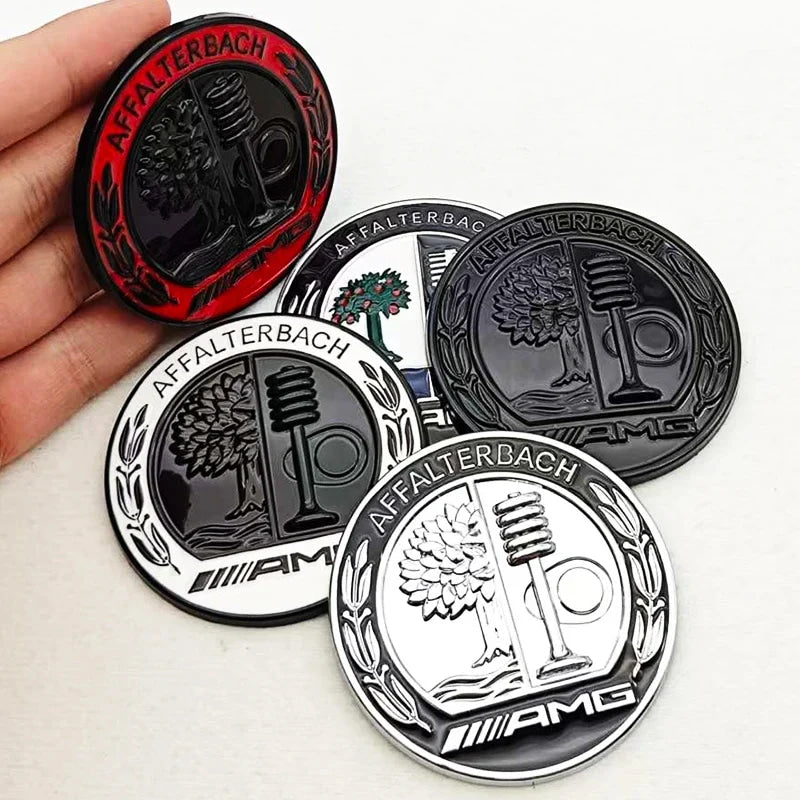 Car 3D Metal Door Windows Body Rear Trunk Emblem Sticker For Mercedes Benz AFFALTERBACH AMG LOGO C180 E320 A200 CLA CLK CLS ML