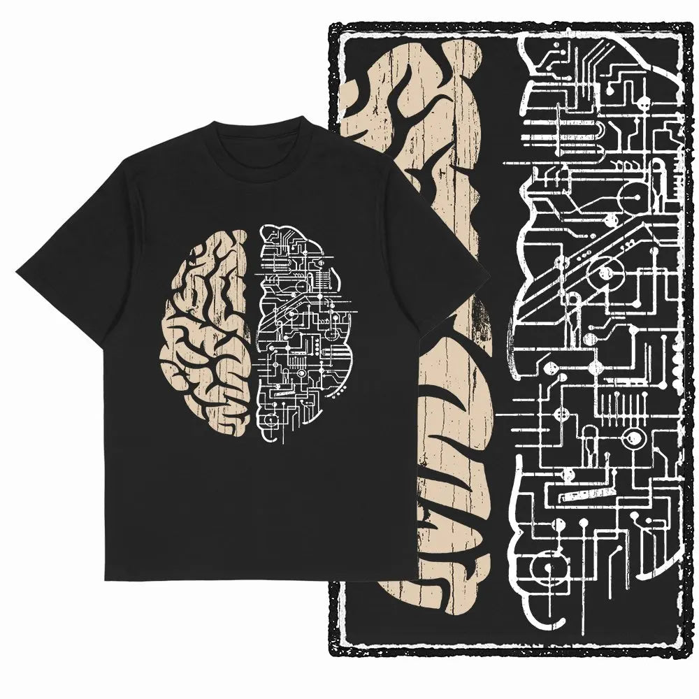 G25 Cool Vintage Cotton  Men's distressed Creative Printed Graphic T-shirt | Streetwear Big Size O-neck men's Tee Tshirt T shirt