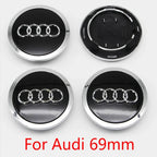 4PCS 60mm 61mm 68mm 69mm 77mm Car Wheel Center Cap Hub Cover Badge For Audi A6 A3 A4 A5 A6 Q2L Q3 Q5 Q7 Q8 R8 Hubcap Accessories