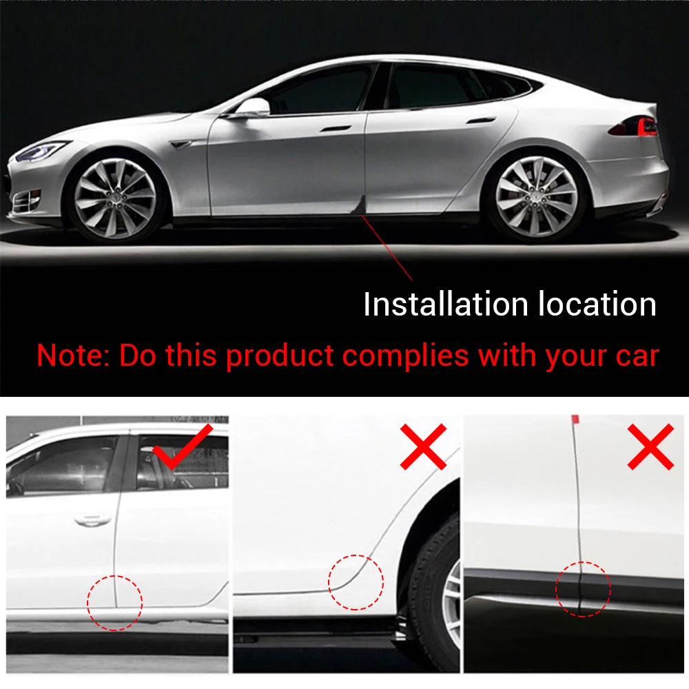2/4PC Silicone Car Badge Door Corner Cover Bumper Crash Scratch Protector For Ford Fiesta Kuga Mustang ST Mondeo Explorer Escape