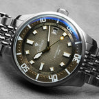 CADISEN Automatic Mechanical Watch Man Silver Business Casual Waterproof Watch Japan MIYOTA 8215 Movement Luminous Men's Watch