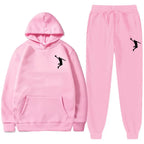 Sports Basketball Brand Sweatshirt Sweatpants Men Women 2 Pieces Sets Tracksuit Fashion Casual Hooded Sportswear Sudadera Hombre