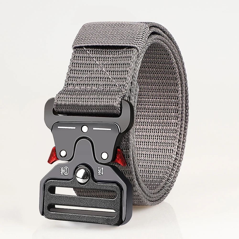 Cinturones tácticos versátiles para hombres: diseño duradero y ajustable, para entusiastas de los deportes al aire libre, par con pantalones vaqueros, para hombres y mujeres ﻿