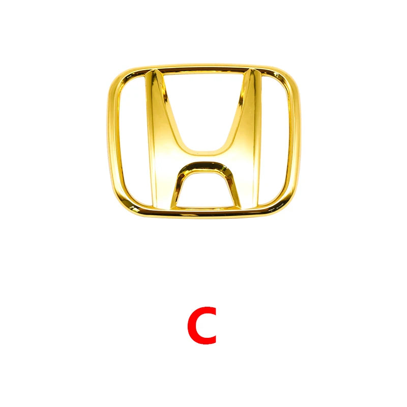 ABS Car Front Hood Grille Emblem Rear Trunk Badge Sticker for Honda CR-V STEPWGN Civic Accord City XR-V Envix ODYSSEY VEZEL Fit
