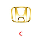 ABS Car Front Hood Grille Emblem Rear Trunk Badge Sticker for Honda CR-V STEPWGN Civic Accord City XR-V Envix ODYSSEY VEZEL Fit