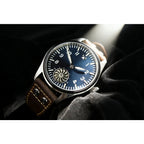 HRUODLAND Pilot Watch for Men BGW-9 Luminous Mechanical Wristwatch 316L Stainless Steel Sapphire Glass 10ATM Waterproof F016