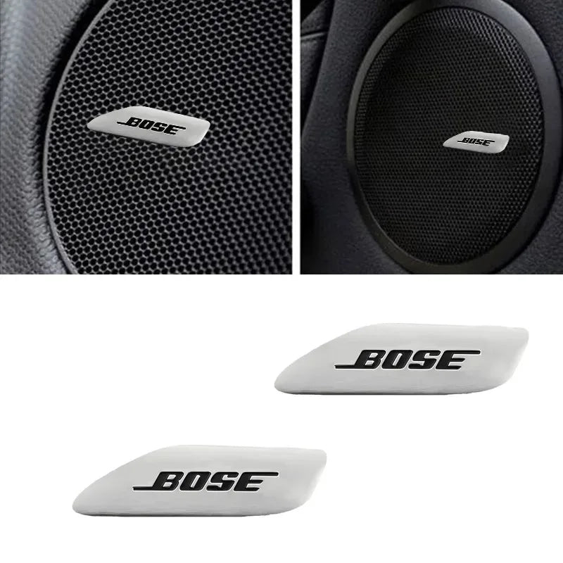 Chevrolet 3D Aluminum Car Audio Stickers Fit For Silverado Impala Malibu Equinox Cruze Camaro Tahoe/Suburban Blazer Spark Aveo