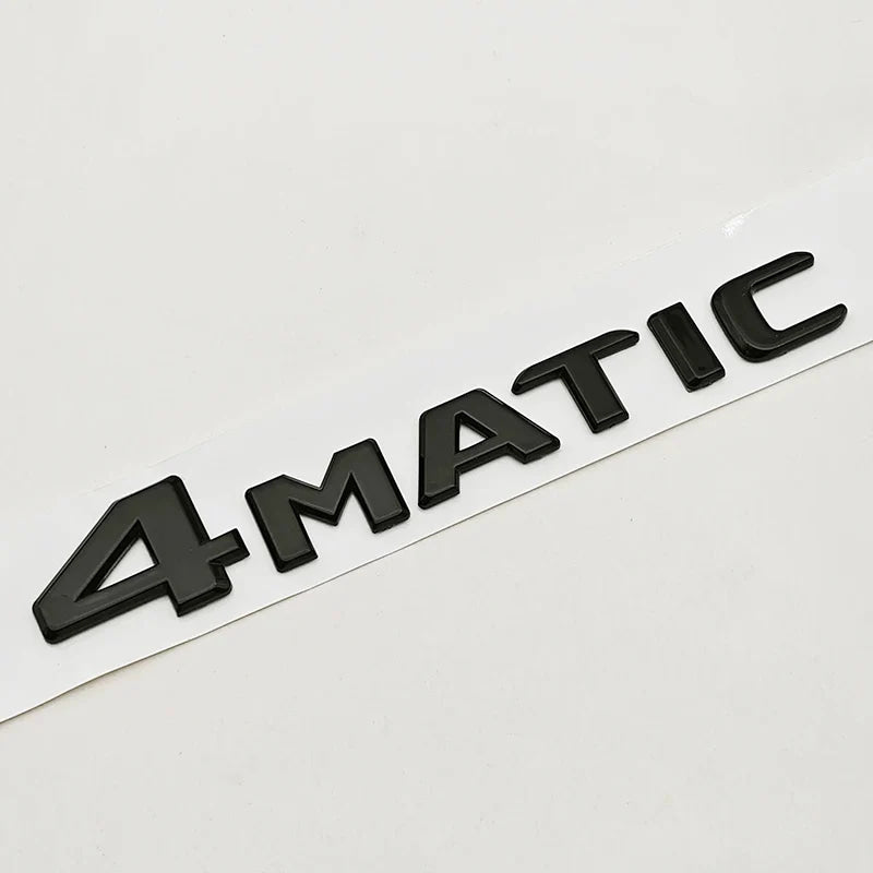 3D ABS Car Logo 4 Matic GLK220 GLK300 GLK350 Emblem Letters Sticker Rear Trunk Badge for GLK W204 X204 GLK220 GLK300 GLK350