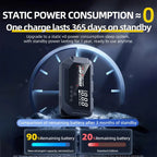 Portable 12V 8000A smart emergency car jump starter, with emergency air pump, flashlight, and power bank. Suitable for all car