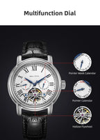 SEAGULL Luxury Watch Business Waterproof Male Clock Date Stainless Steel Mechanical Watch Men Watch reloj hombre 2023 D819.622