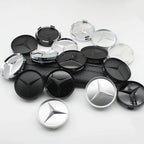 4Pcs 60mm 75mm Car Wheel Center Hub For Mercedes Benz AMG class W205 W203 GLC GLK W206 W220 W211 A180 Cap Rim Cover Accessories