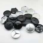 4Pcs 60mm 75mm Car Wheel Center Hub For Mercedes Benz AMG class W205 W203 GLC GLK W206 W220 W211 A180 Cap Rim Cover Accessories