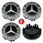 4Pcs 75MM for Mercedes Benz C E A B S Class GLE GLA GLB GLC GLS AMG W203 W204 W205 W176 W177 Floating Car Wheel Hub Center Caps