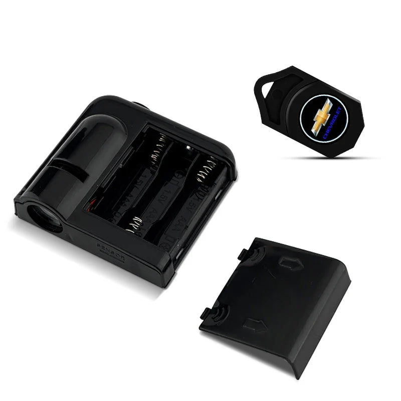 LED Car Door Welcome Light Decoration Light Car Badge logo For Chevrolet Onix Cruze Silverado Impala Equinox Malibu Tahoe Cobalt