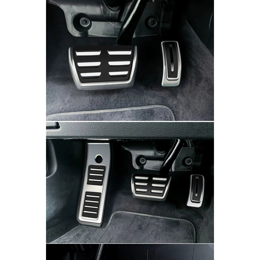 LULECI Car Pedals for Audi AT MT 2009-2024 A4 B8 B9 A6 C7 C8 Q5 High Quality Stainless Steel Accelerator Brake Pedal Cover Pads