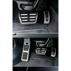 LULECI Car Pedals for Audi AT MT 2009-2024 A4 B8 B9 A6 C7 C8 Q5 High Quality Stainless Steel Accelerator Brake Pedal Cover Pads