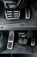 LULECI Car Pedals for Audi AT MT 2009-2024 A4 B8 B9 A6 C7 C8 Q5 High Quality Stainless Steel Accelerator Brake Pedal Cover Pads