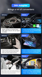 CarlinKit 5.0 & CarlinKit 4.0 Wireless CarPlay Android Auto Waze Music Spotify Auto For Audi Golf Peugeot Mazda KIA Mercedes MG