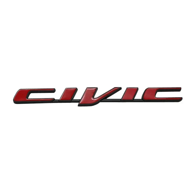 3D TYPER TYPE R for car Hood Fender trunk Rear Nameplate Decal Emblem Badge Sticker
