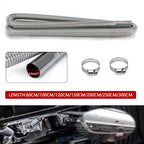 60cm - 300cm Air Diesel Parking Heater Stainless Steel Exhaust Pipe Tube Gas Vent Hose Car Truck VAN With 24mm Bore Car Muffler