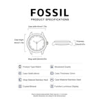 Fossil FS5374 Luxury Men's Watch Sport Quartz Chronograph Waterproof Luminous Stainless Steel Wristwatch Relogio Masculino