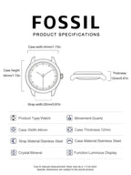 Fossil FS5374 Luxury Men's Watch Sport Quartz Chronograph Waterproof Luminous Stainless Steel Wristwatch Relogio Masculino
