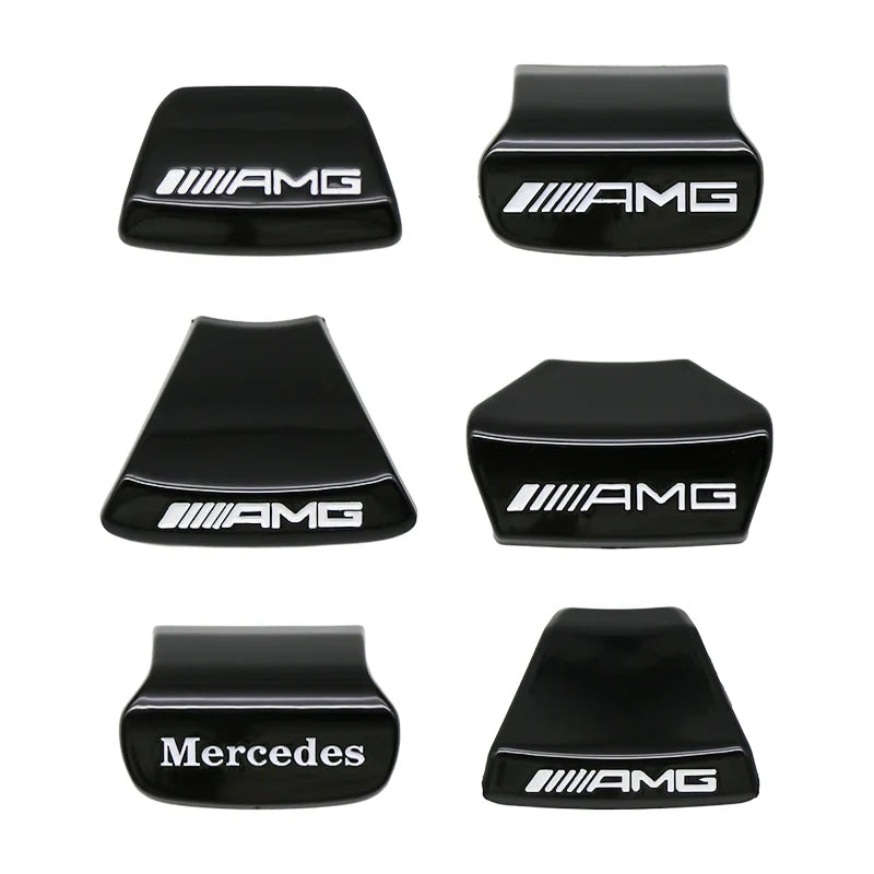3D ABS Car Steering Wheel Emblem Sticker Badge For Mercedes Benz AMG W205 W206 W177 W168 W108 AMG W176 W204 W212 Accessories