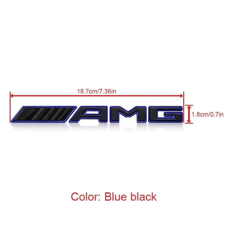 3D ABS Car AMG Logo Badge Rear Trunk Emblem Stickers Decal For Mercedes Benz AMG A B C E G W211 W203 W204 W210 W124 Accessories